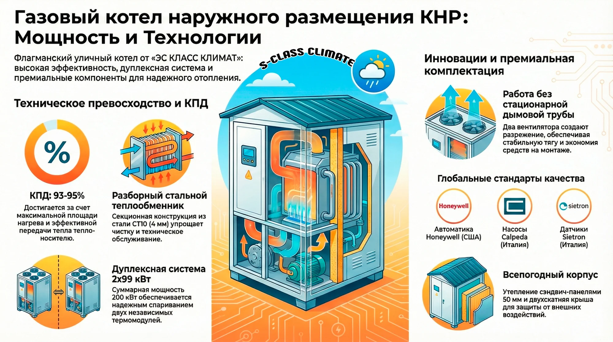 газовые котлы наружного размещения от завода ЭС КЛАСС КЛИМАТ